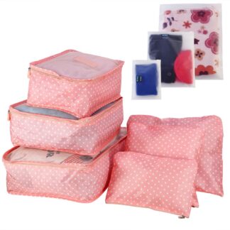 9-Piece Travel Packing Organizer Set — Cubes, Pouches & Storage Bags